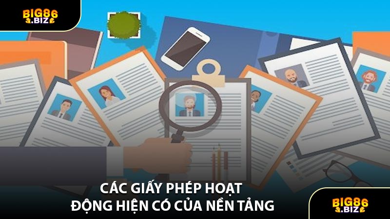 Các Giấy Phép Hoạt Động Hiện Có Của Nền Tảng